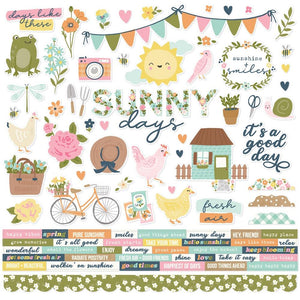 Simple Stories - Fresh Air Cardstock Stickers 12"X12"