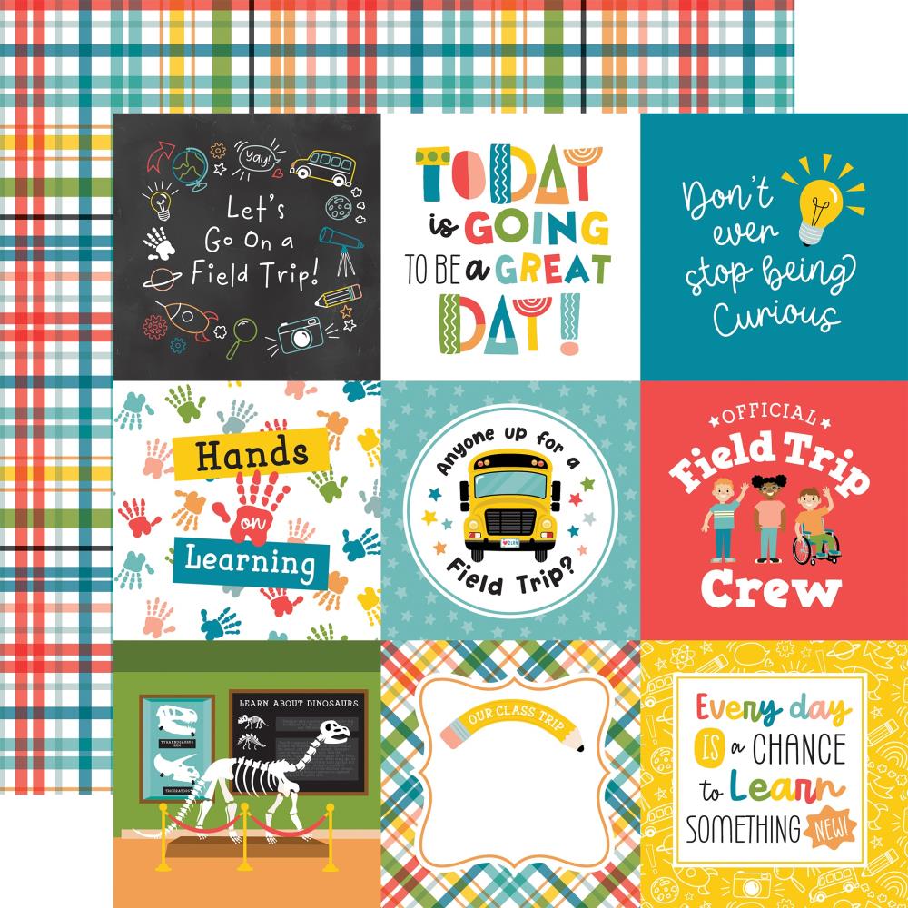 Echo Park - Field Trip Paper - 4x4 Journaling Cards