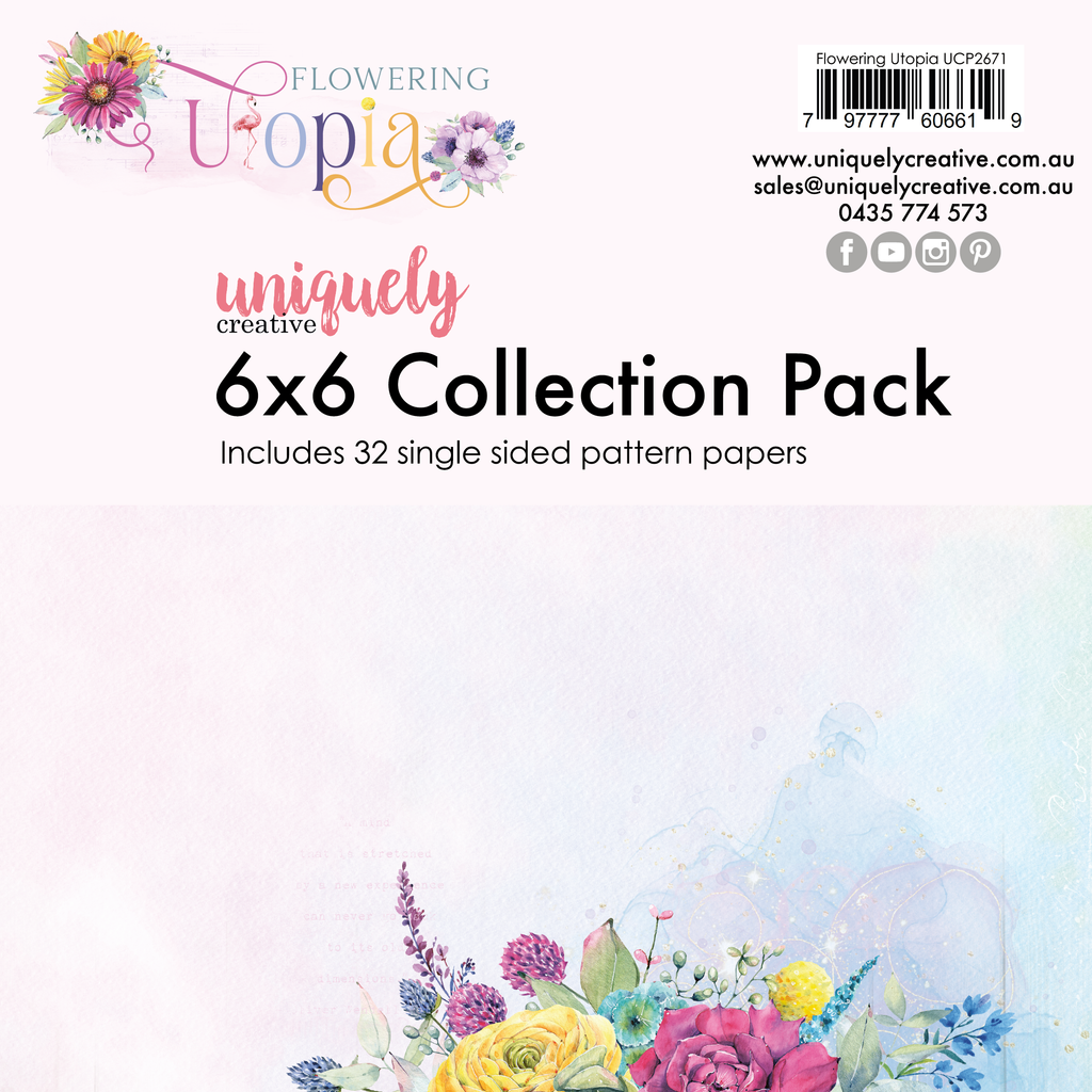 Uniquely Creative - Flowering Utopia 6x6 Collection Pack