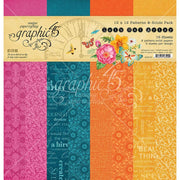 Graphic 45 - Let's Get Arty 12x12 Patterns & Solids Paper Pack