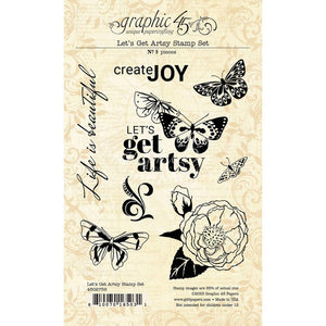 Graphic 45 - Let's Get Arty Stamp Set
