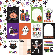 Echo Park - Ghosts & Goblins Paper - 3X4 Journaling Cards