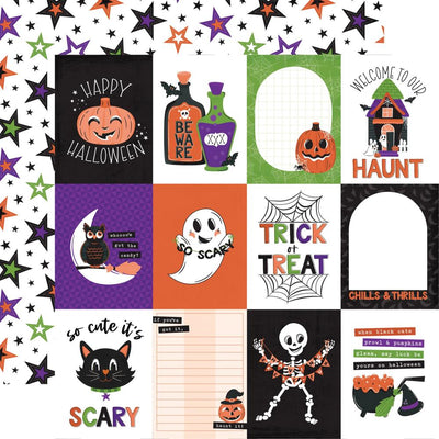 Echo Park - Ghosts & Goblins Paper - 3X4 Journaling Cards