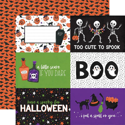Echo Park - Ghosts & Goblins Paper - 6X4 Journaling Cards