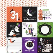 Echo Park - Ghosts & Goblins Paper - 4X4 Journaling Cards