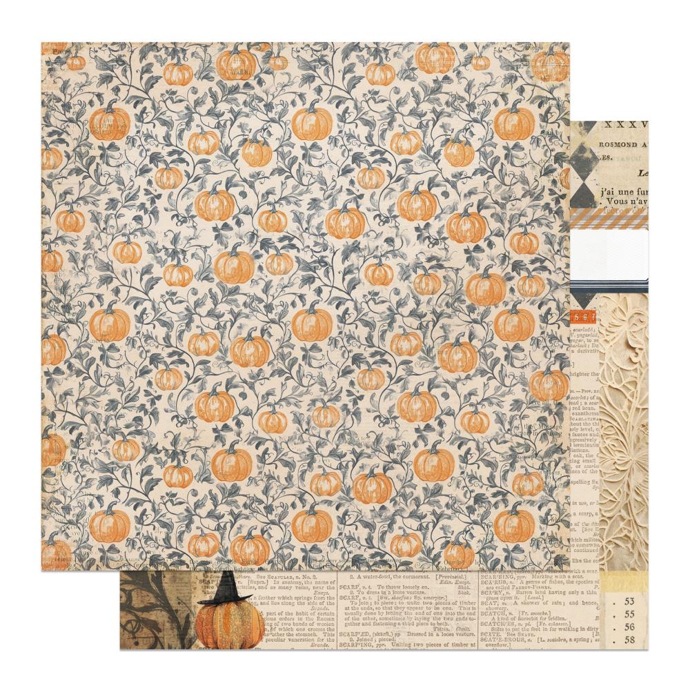 Photo Play - Halloween Junque Paper - Pumpkin Patch
