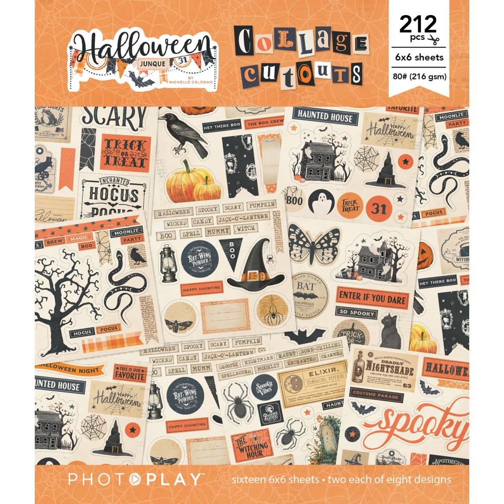 Photo Play - Halloween Junque Collage Cutouts 212pcs