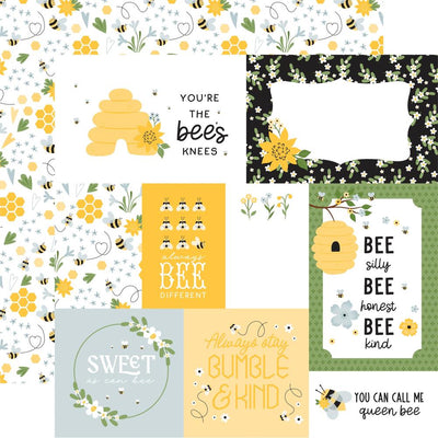 Echo Park - Happy As Can Bee Paper - Mulit Journaling Cards