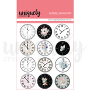 Uniquely Creative - Blossom & Bloom Wooden Clock Embellishments
