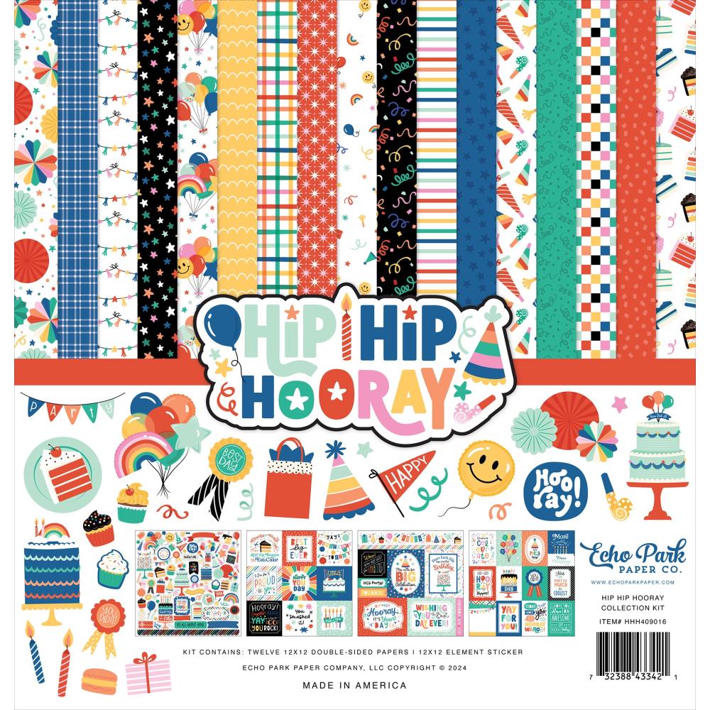 Echo Park - Hip Hip Hooray 12x12 Collection Kit