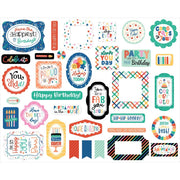 Echo Park - Hip Hip Hooray Ephemera Die Cuts 34/Pkg