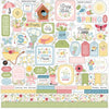 Echo Park - In Full Bloom 12x12 Cardstock Element Sticker Sheet