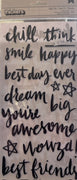 Crate Paper Good Vibes Thickers Stickers 5.5"X11" 2/Pkg