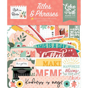 Echo Park - A Year in Review Titles & Phrases Die Cuts 32/Pkg