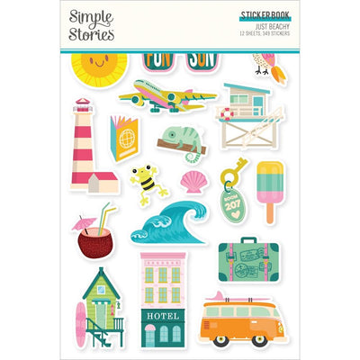Simple Stories - Just Beachy Sticker Book 12/Sheets