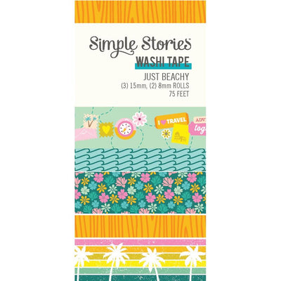 Simple Stories - Just Beachy Washi Tape 5/Pkg
