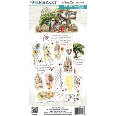 49 and Market - Whispering Way Blendable Rub-On Transfer Set 6