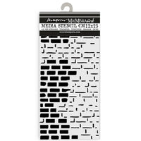 Stamperia - Art of Travelling Stencil 4.72"X9.84" - Bricks