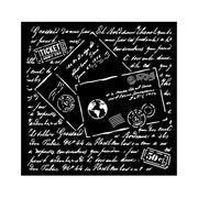 Stamperia Stencil - Around The World Letters 18cm x 18cm