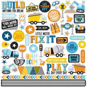 Echo Park - Little Builder 12x12 Element Sticker Sheet