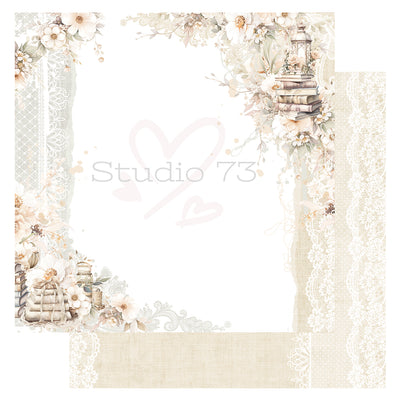 Studio 73 - Stitched with Love Paper - Linen & Lace