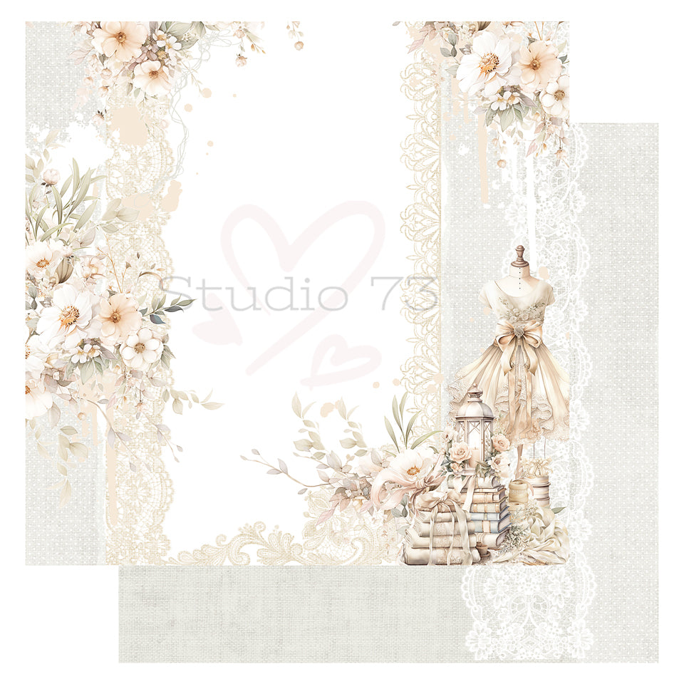 Studio 73 - Stitched with Love Paper - Lace Affair