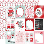 Echo Park - Love Notes Paper - 3X4 Journaling Cards