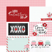 Echo Park - Love Notes Paper - 6X4 Journaling Cards