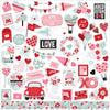 Echo Park - Love Notes Element 12x12 Cardstock Sticker Sheet