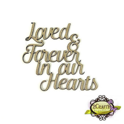 2Crafty - Loved & Forever in our Hearts Title