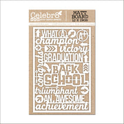 Celebr8 Matt Board - Back to School Titles
