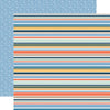 Echo Park - My Favorite Monster Paper - So Very Cute Stripes