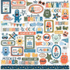 Echo Park - My Favorite Monster Element Sticker Sheet 12x12