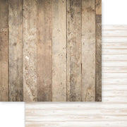 Memory Place - Vintage Woodwork 12x12 Paper - Driftwood