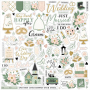 Echo Park - Marry Me 12x12 Cardstock Element Sticker Sheet