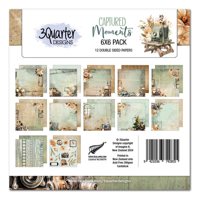 3Quarter Designs - Captured Moments 6x6 Pack