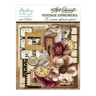 Mintay - Art Journal Essentials - Vintage Ephemera 76/Pkg