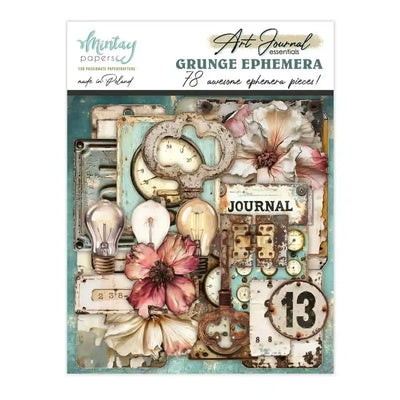 Mintay - Art Journal Essentials - Grunge Ephemera  78/Pkg