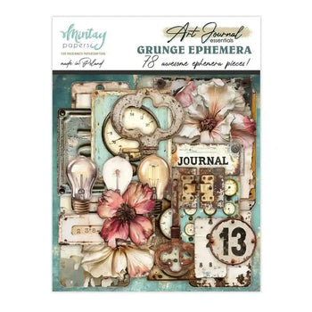 Mintay - Art Journal Essentials - Grunge Ephemera  78/Pkg