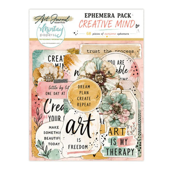 Mintay - Art Journal Essentials - Creative Mind Ephemera 68/Pkg