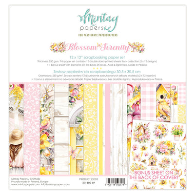 Mintay - Blossom Serenity 12x12 Collection Paper Pack