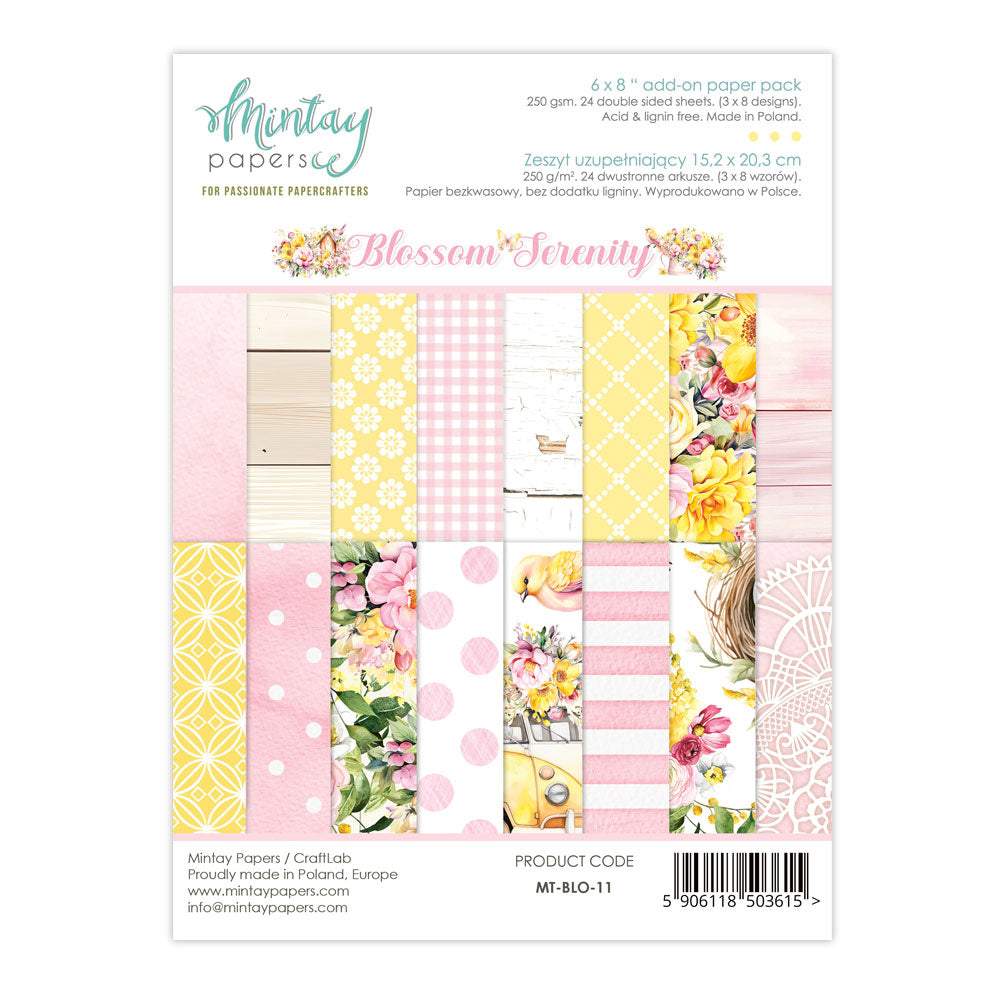 Mintay - Blossom Serenity 6x8 Add-On Paper Pad