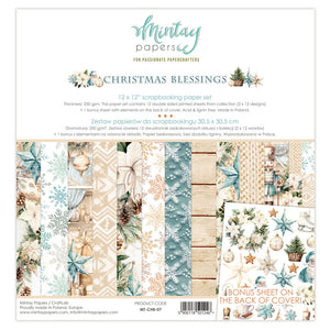 Mintay - Christmas Blessings 12x12 Scrapbooking Paper Set