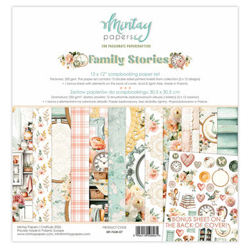 Mintay - Family Stories 12x12 Paper Collection