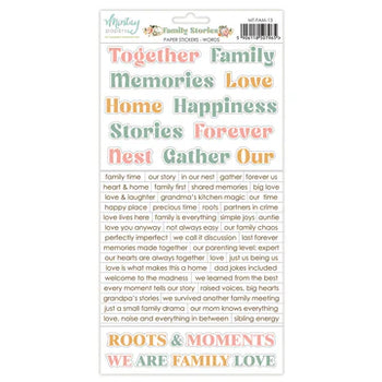 Mintay - Family Stories Paper Stickers - Words