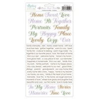 Mintay - Home Sweet Home Paper Stickers - Words