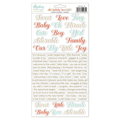 Mintay - Lullaby Lane Stickers - Words