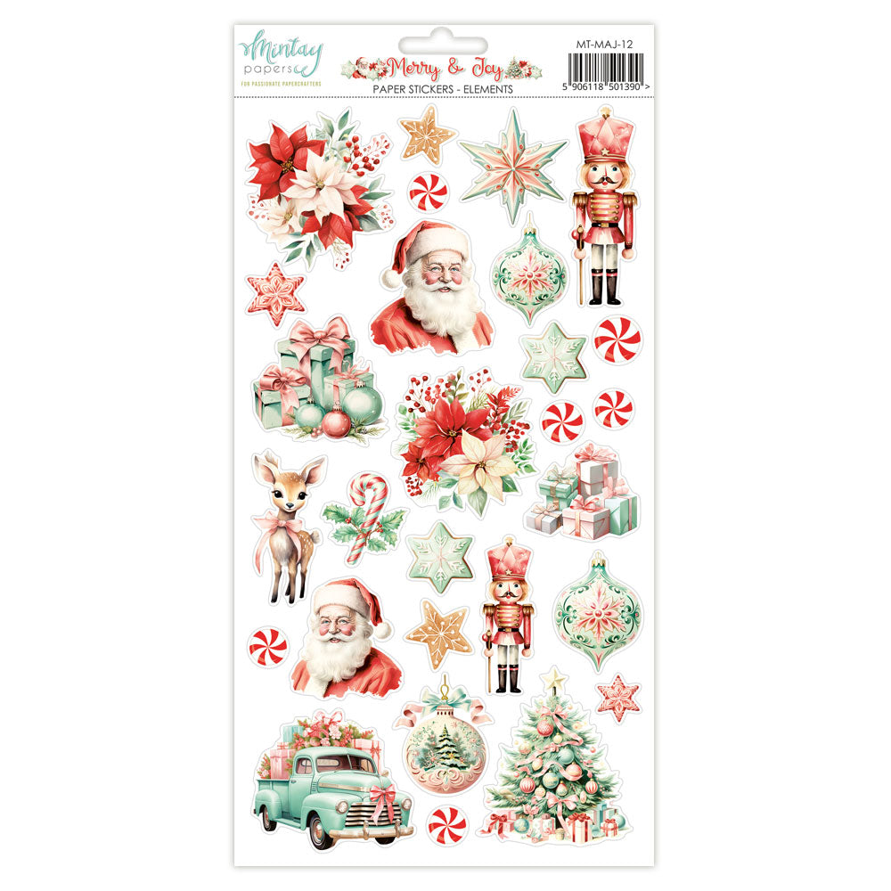 Mintay - Merry & Joy Paper Stickers - Elements