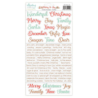 Mintay - Merry & Joy Paper Stickers - Words