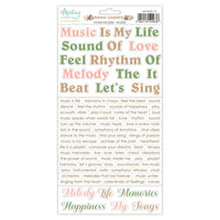 Mintay - Music Garden Paper Stickers - Words